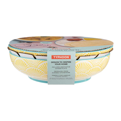 Typhoon World Foods Multi-Cuisine Bowl&Divider Plate