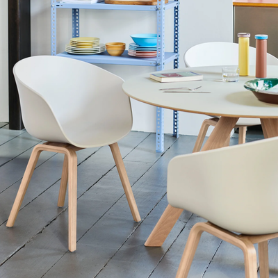 Hay About A Chair AAC 22, melange cream/oak