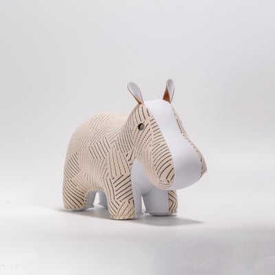 refurbished | Zuny bookend, hippo kvadrat razzle dazzle white