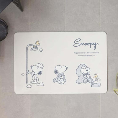Snoopy soft diatomaceous earth mat