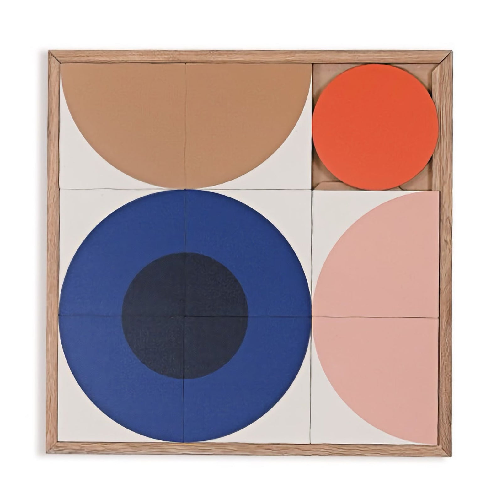 Taquin Globe puzzle wall art 48x48