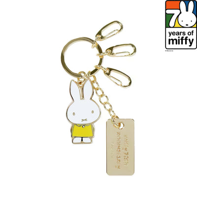 Miffy 70th anniversary key ring, yellow