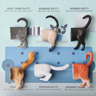 Kikkerland Design Cat Butt Magnets