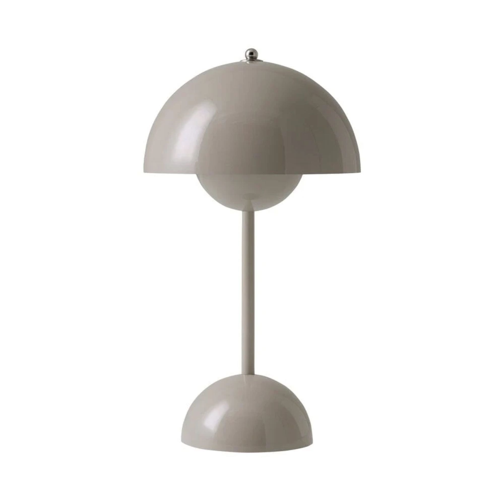 &Tradition Flowerpot VP9 rechargeable lamp, Grey beige