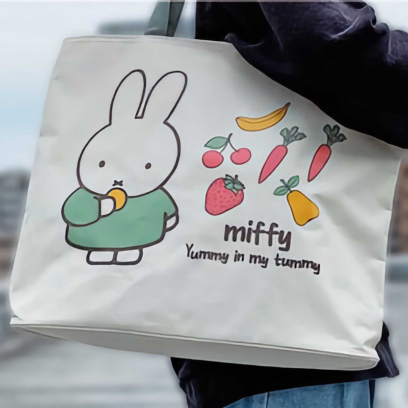 Miffy Big Tote Bag, Off-white