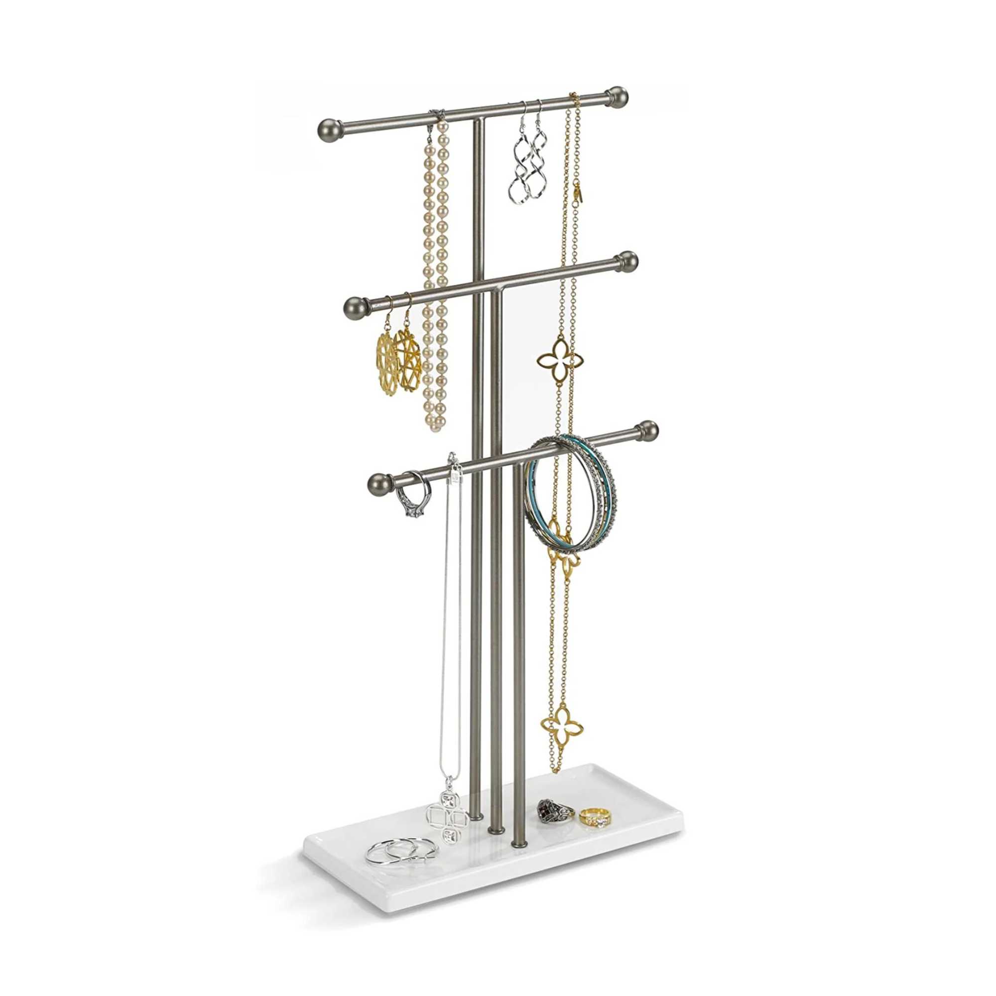 Umbra Trigem Jewellery Stand, Nickel