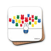 Star Editions Miffy cork coaster, miffy at an art gallery