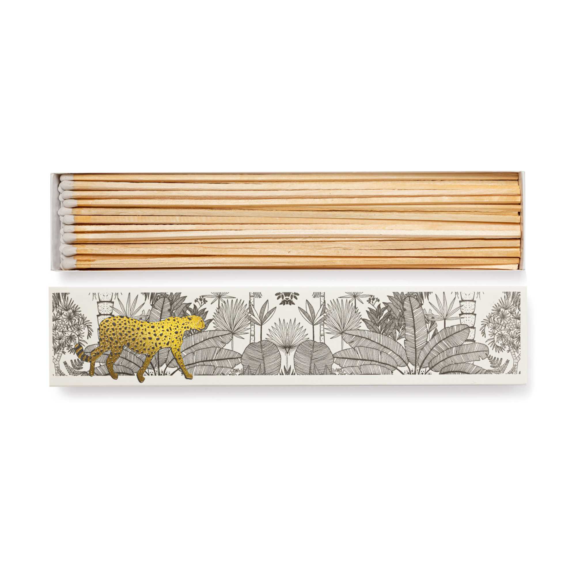 Archivist 'Cheetah in White Jungle' Luxury Matchbox