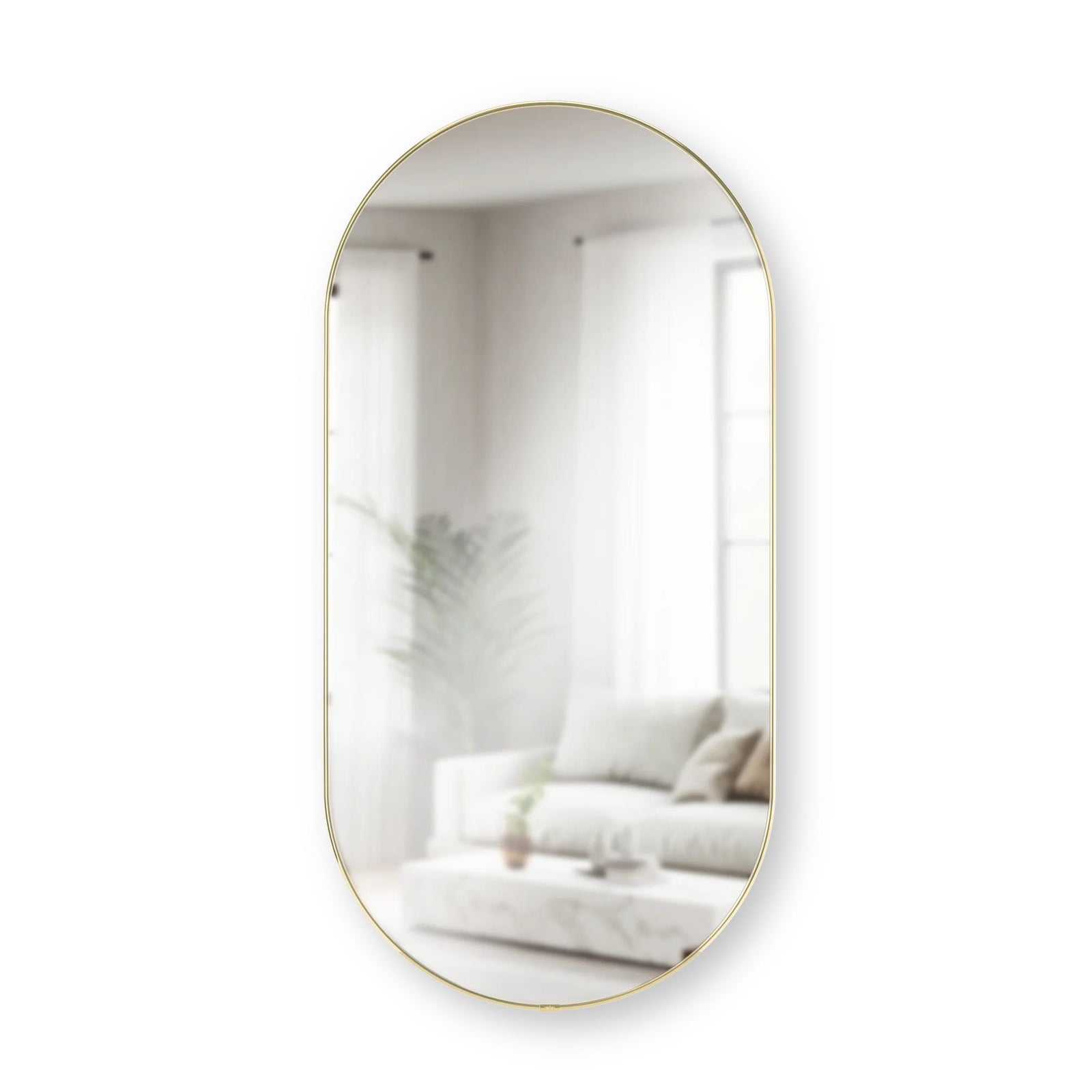 Umbra Hubba Pill mirror 91, brass