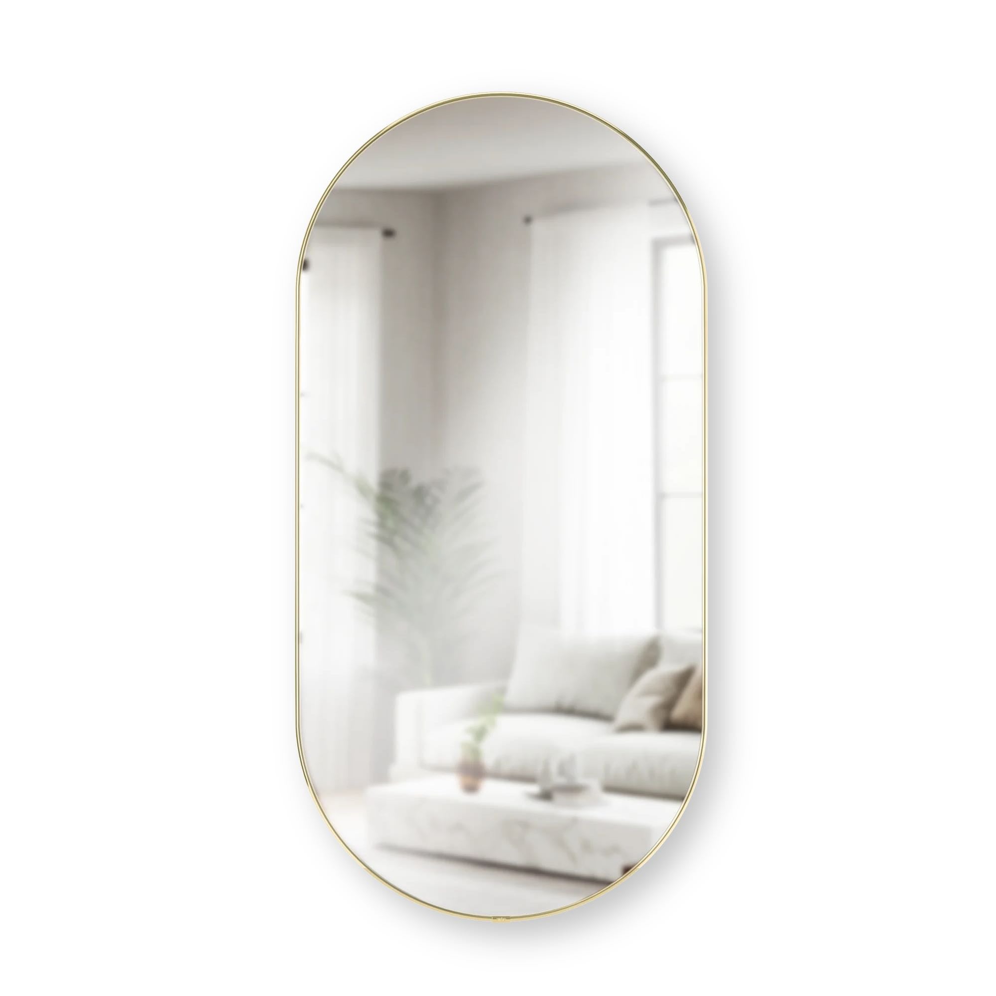 Umbra Hubba Pill mirror 91, brass