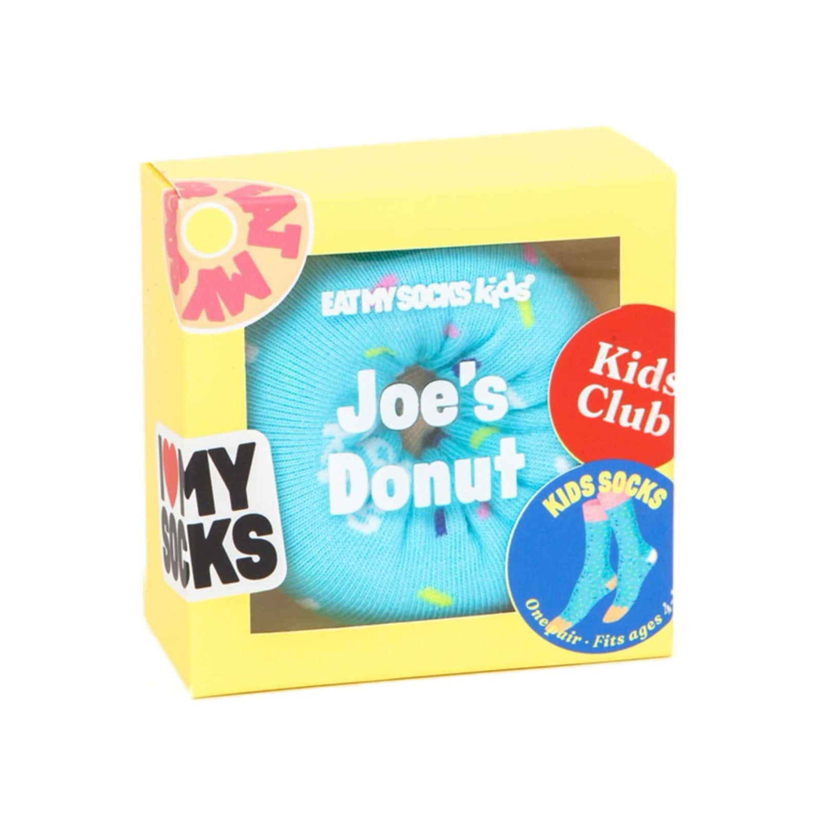 EMS Joe's Donut socks for kids, blue