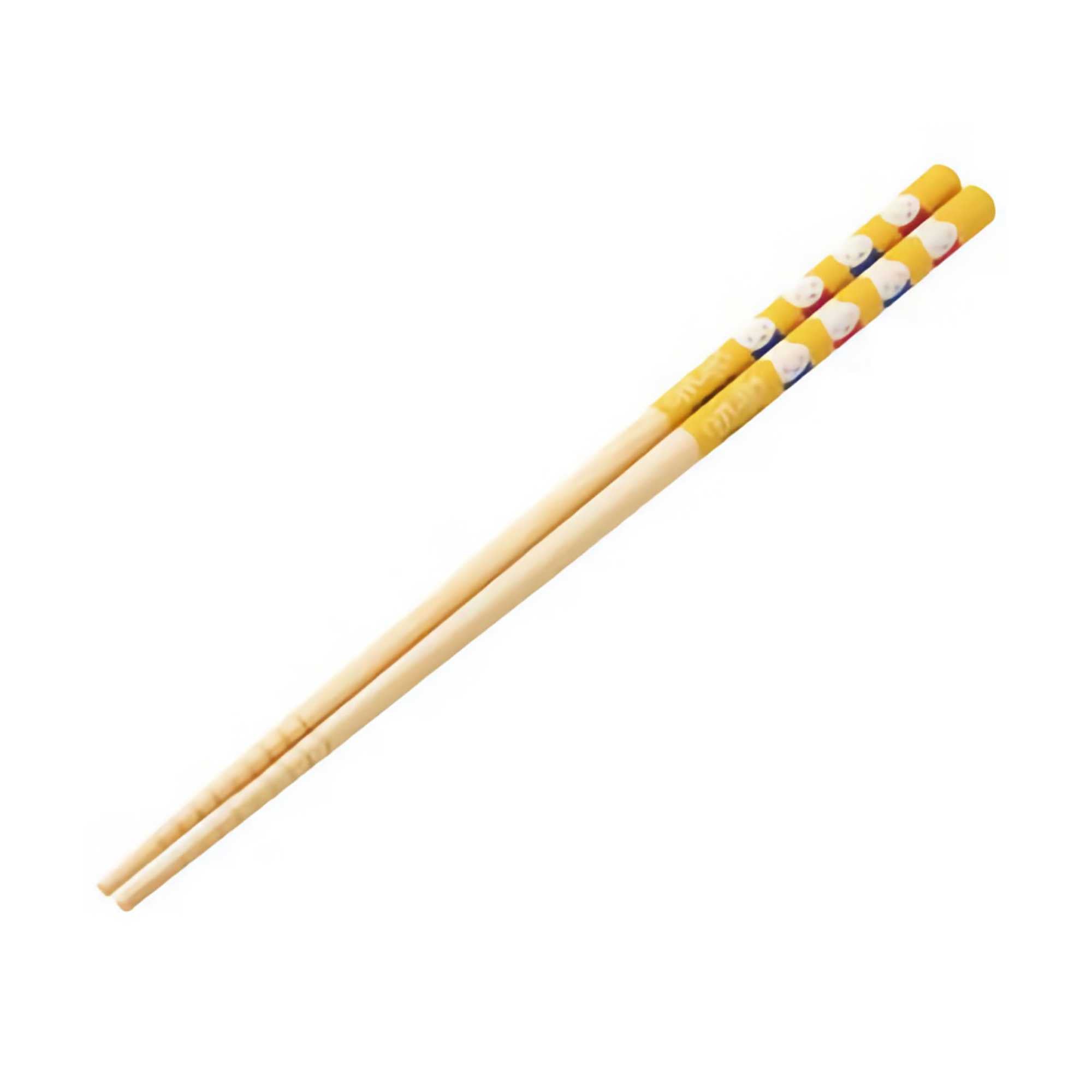 Skater Miffy Bamboo Chopsticks, yellow