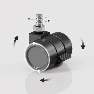 9am M8 threaded lockable caster wheels for standing desks