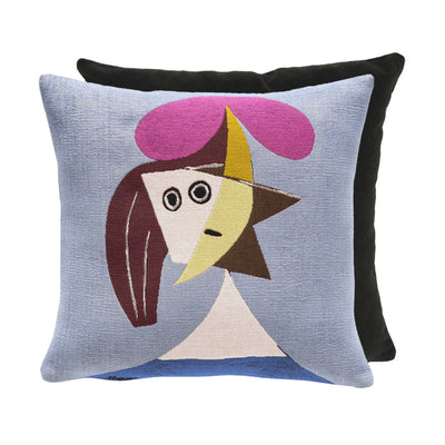 Jules Pansu Jacquard Cushion, Femme au chapeau 1935