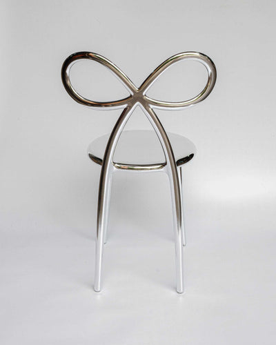 Qeeboo Ribbon chair metal finish, silver