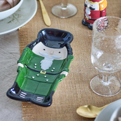 Bloomingville Feast serving plate, green