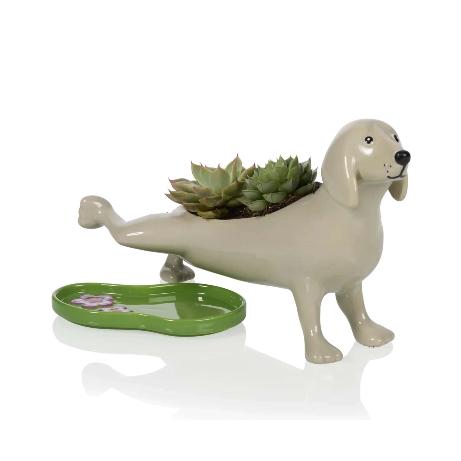 Bitten Peeing Dog planter