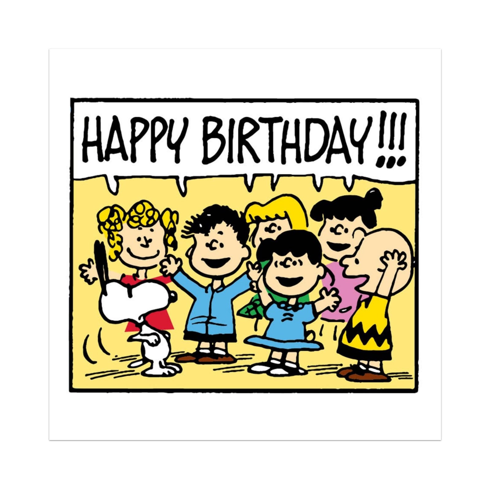 Hpye Snoopy Happy Birthday greeting card