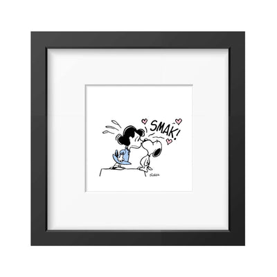 Peanuts x Magpie Snoopy framed print (9x9), smak!