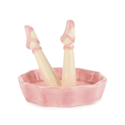 Balvi Happy Legs Dance ceramic ring holder