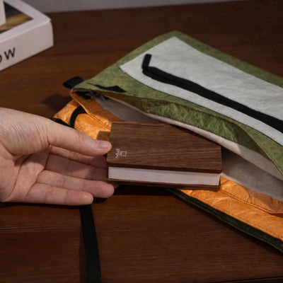 Gingko Palm Edition Super Mini smart book light, walnut