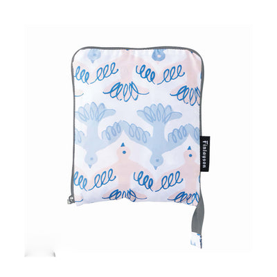 Marushin Finlayson folding boston bag, pink birds