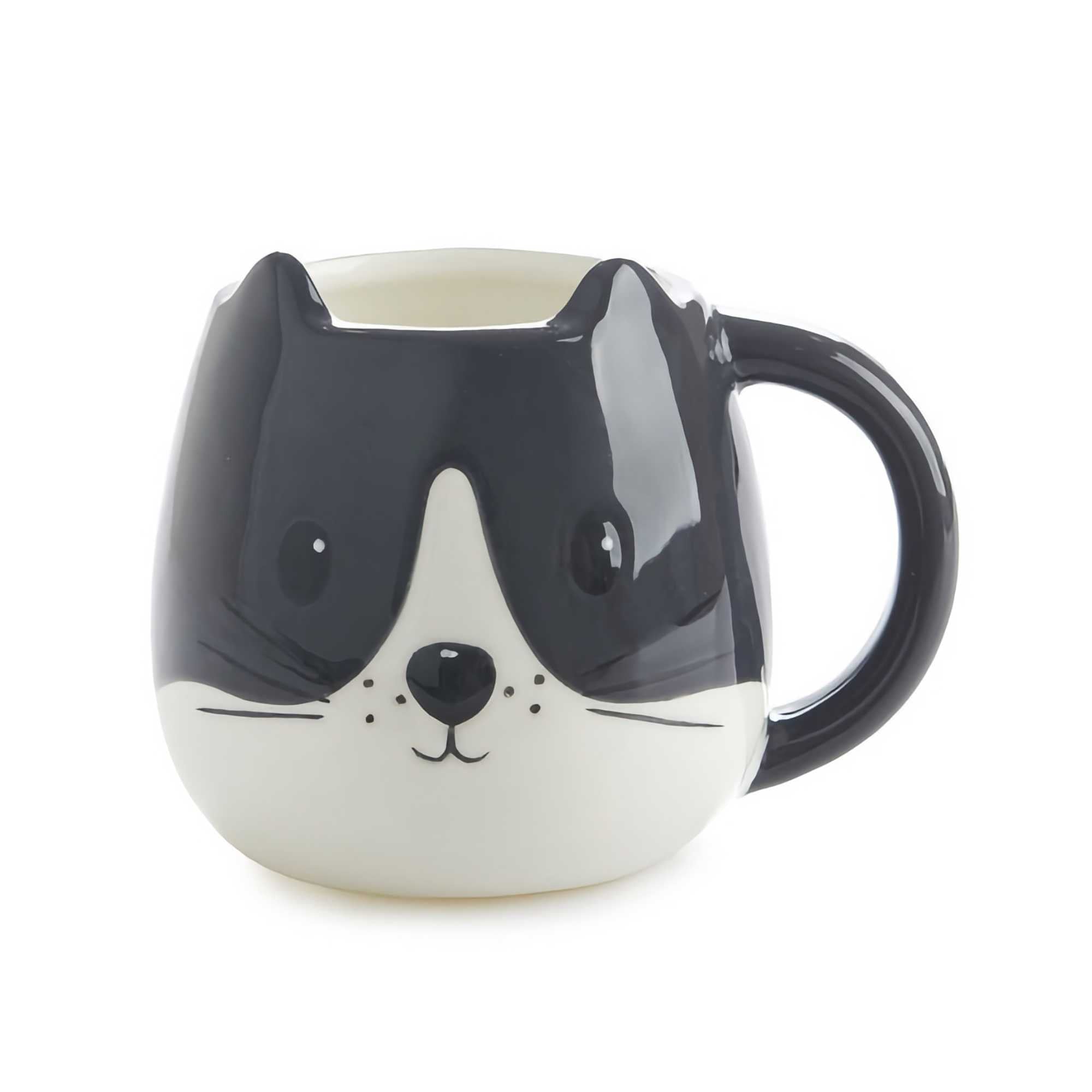 Balvi Ceramic Mug 400ml, Black Kitty