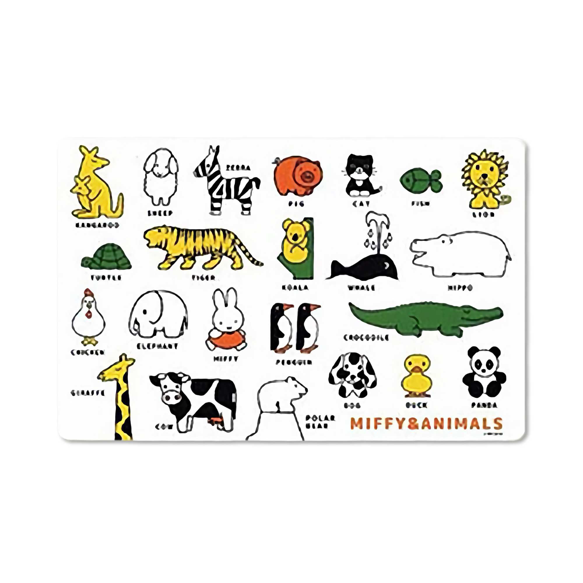 Miffy lunch mat, Miffy & Animals