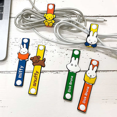 Dick Bruna Rubber cable tie set Miffy & Snuffy