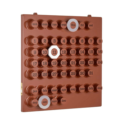 Ring-A-Date perpetual calendar, café mousse