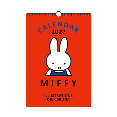 Miffy wall calendar 2027, red
