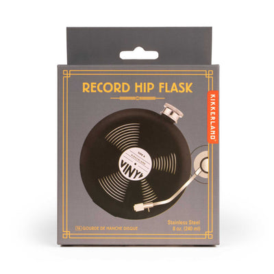 Kikkerland Record Hip Flask