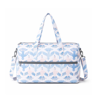 Marushin Finlayson folding boston bag, pink birds
