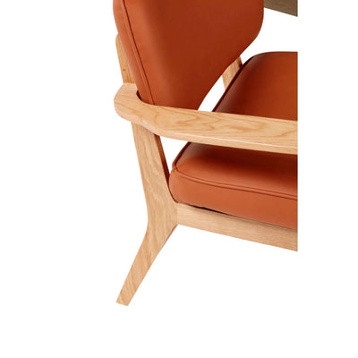 Hübsch Haze lounge chair, brown