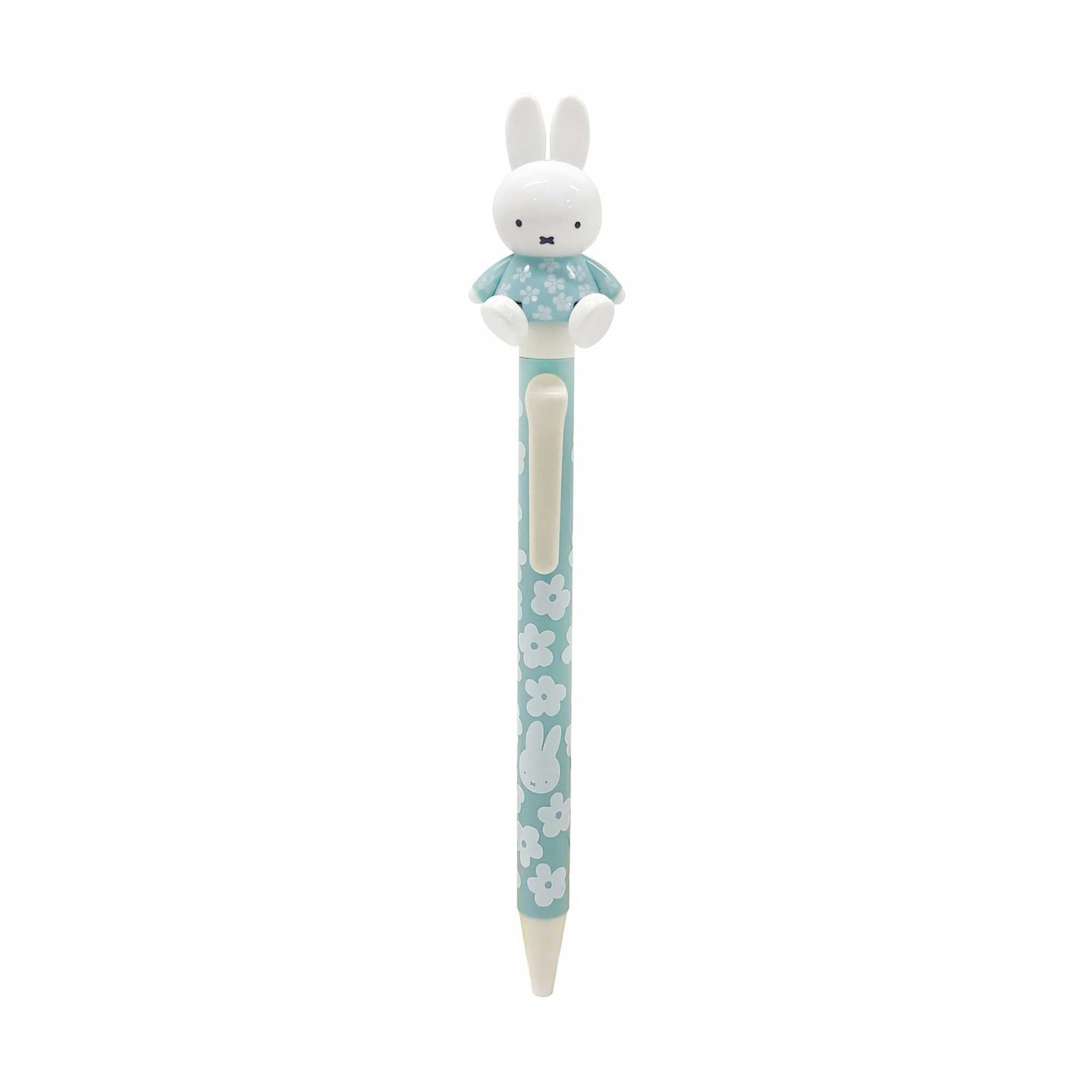 Miffy Sit Action ballpoint pen 0.7mm black ink, Mint floral kimono