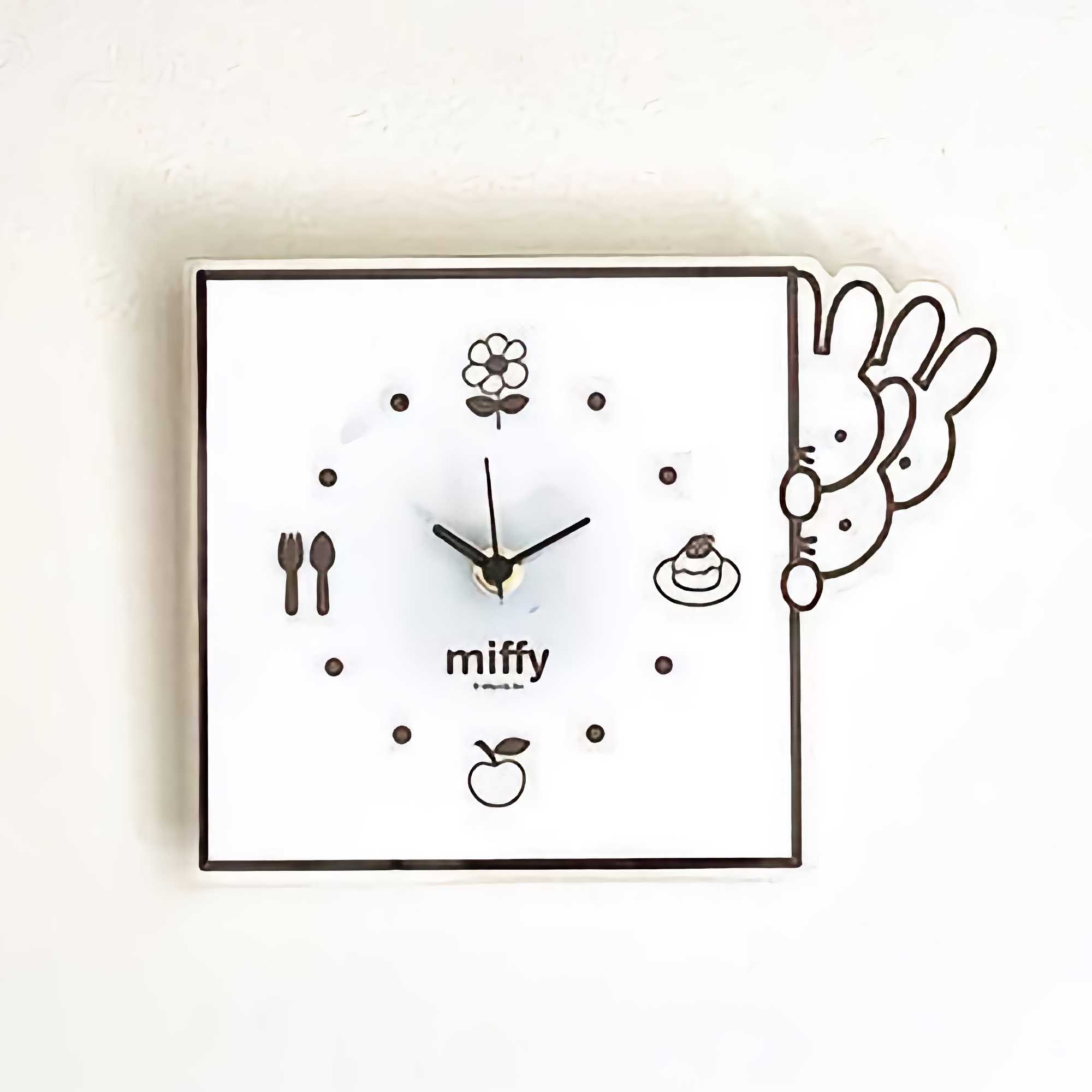 Miffy Mono Wall Clock, Peek