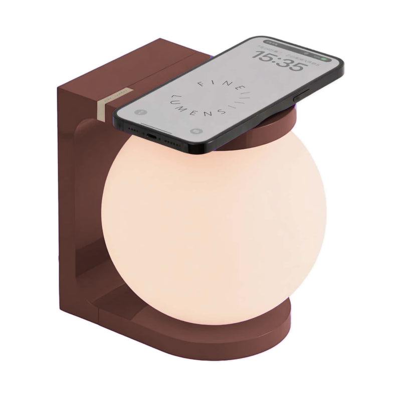 Fine Lumens Plat Max desk lamp, brown