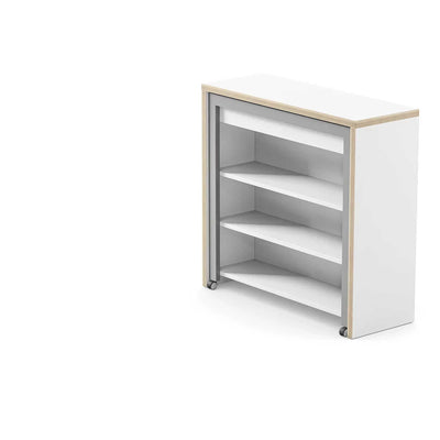 Alwin's Secretary The Archivist extendable table, white