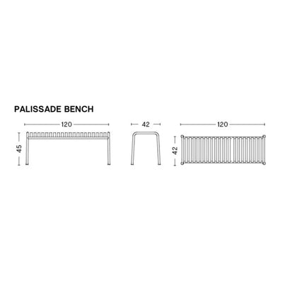 HAY Palissade bench