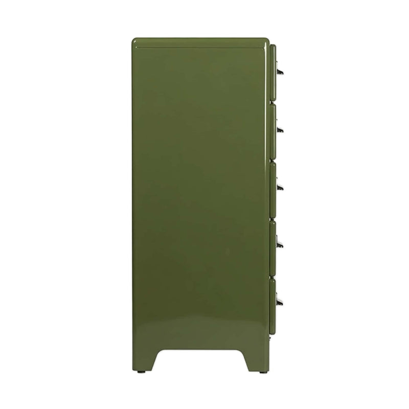 Dulton 5 Drawers Cabinet, olive drab