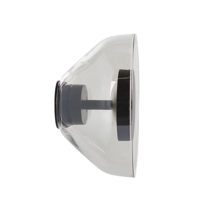 Marset Aura On/Off wall lamp, transparent smoke