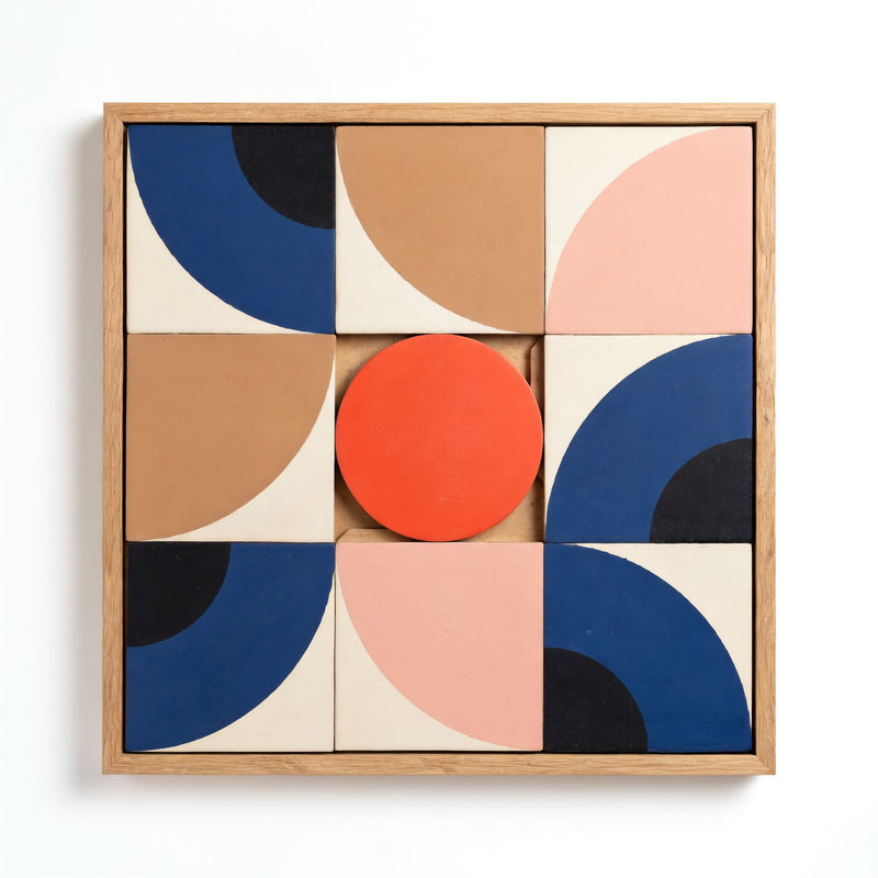 Taquin Globe puzzle wall art 48x48