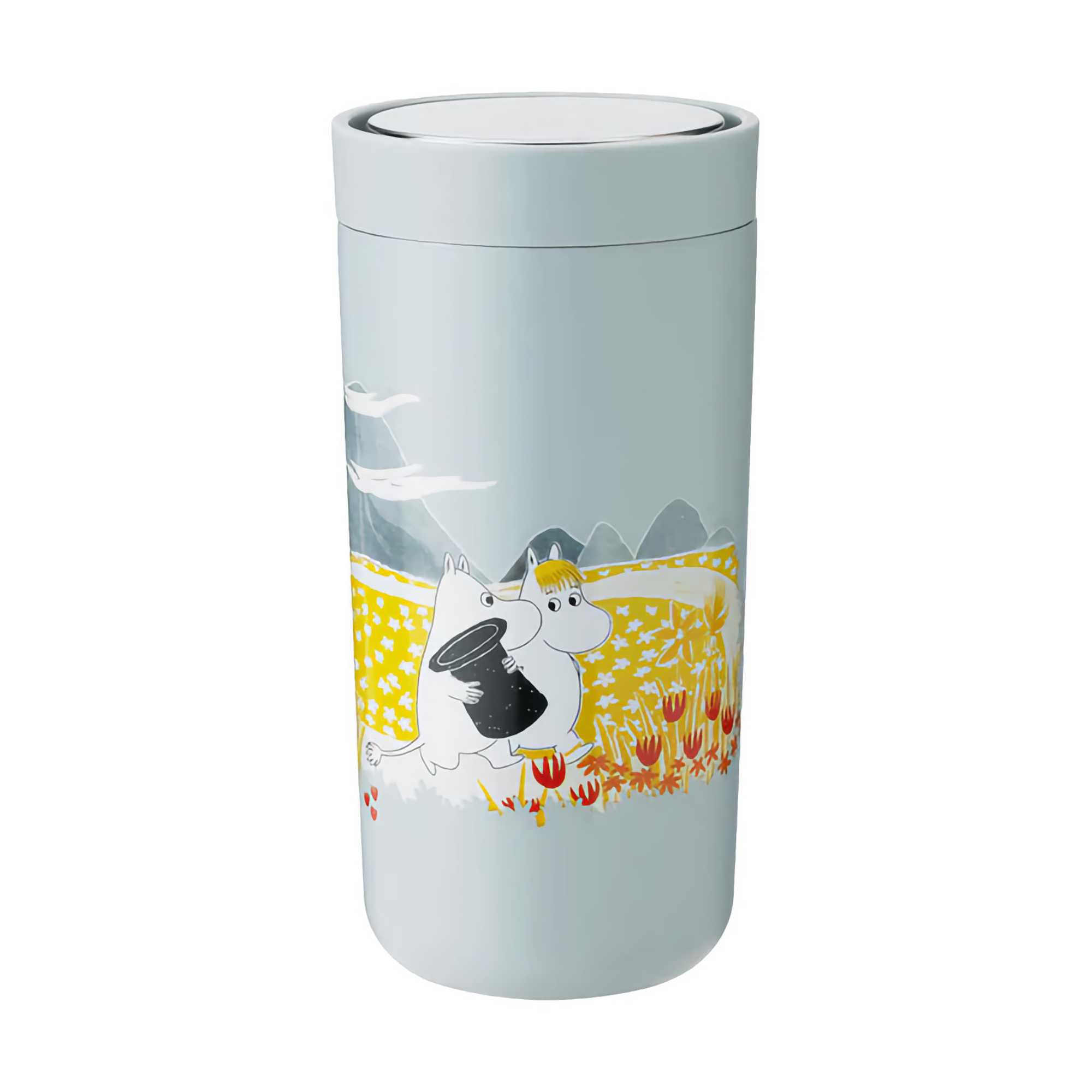 Stelton To Go Click Double-walled Thermo Cup (400ml) , Moomin Soft Sky