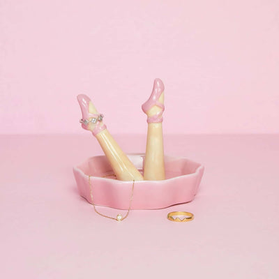 Balvi Happy Legs Dance ceramic ring holder