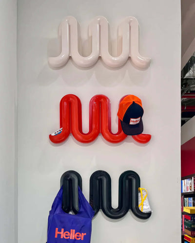 Swell Wall catchall & coat rack, black