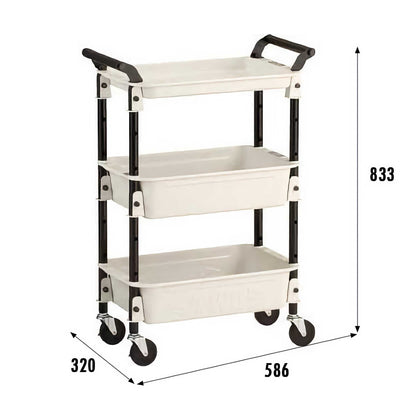 TOYO Steel Tool Trolley TWR-4SB, White