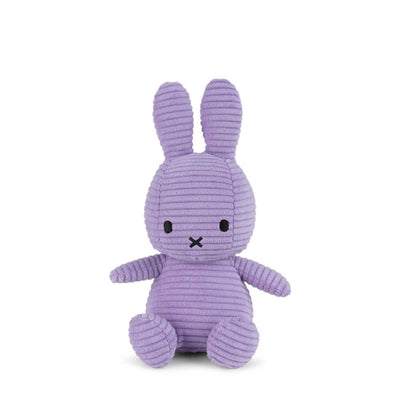 Miffy ECO Corduroy Sitting plush 23cm, lilac