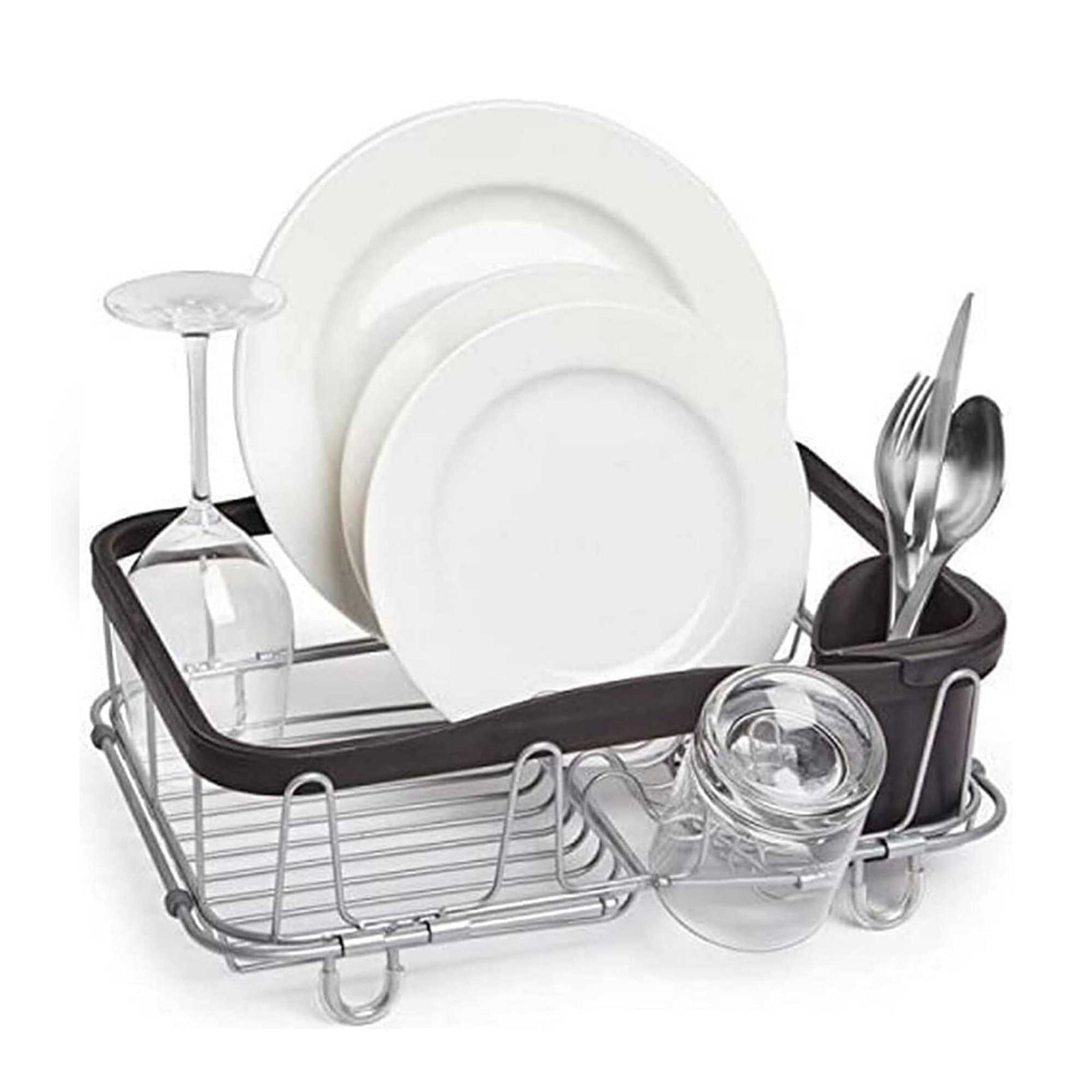 Umbra Sinkin multi-use dish rack, Black