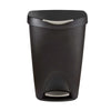 Umbra Brim step on trash can 50L, black/nickel