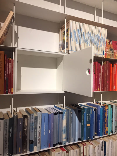 Kriptonite Box container with door for Krossing Maxi, dark walnut/melamine